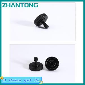 ZHANTONG 1 4 Dual Nuts Tripod Mount Screw Double Layer Thread Screw Mount Adapter Black Camera Screw Mount For Camera Flash