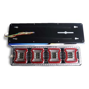 Lampu stoplamp truk kotak 2440 12/24 volt 3046 cm