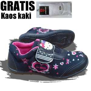 Sepatu Sekolah Anak Perempuan Karakter Kuda Pony Litel Pony Cewek Warna Hitam Murah Tali Perekat Rekat Velcro Kecil Tanggung Umur Usia PAUD TK SD SMP SMA Kelas 1 2 3 4 5 6 7 8 9 0 Tahun-KIDZTUBS181691523