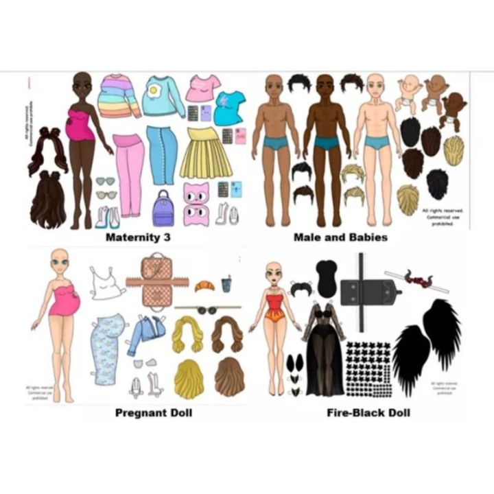 Paper Dolls Adult Printed On Photopaper Lazada Ph 8728