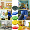 Kids Swing Round Rope Swings Outdoor Children Swing Disc Toy Seat Playground Hanging Garden Entertainment Activity Swings Chair. 