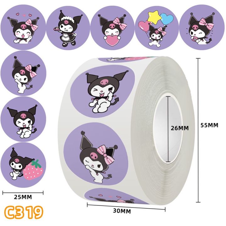 500pcs%20Sanrio%20Cartoon%20Sticker%20DIY%20Tape%20Kuromi%20Pacha%20Dog%20Ania%20Anime%20Sticker%20Cute%20Sealing%20Sticker%20294%20-%20Image%208