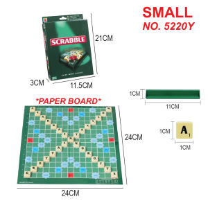 CLASSIQUE Scrabble Cross Words Games Word Forming Board Game Educational Spelling Alphabet / Permainan Papan Susun Kata