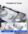 ORICO Portable Travel Power Strip Mini Socket with 2 USB Ports with 122cm Small Extension Cord【UK Plug】（AP3-2A2U1C-UK）. 