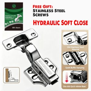 MAXWINNER Hydraulic Soft Close Hinge Stainless Steel Kitchen Cabinet Door Concealed Bisagra