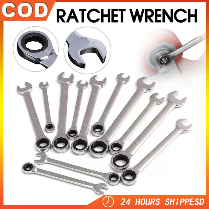 Rachet Combination Wrench 70 teeth Chrome Vanadium Per Piece(8mm/11mm ...