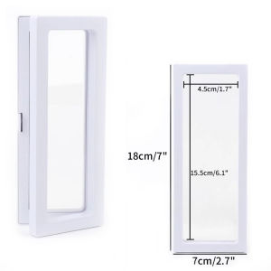 MECOME ฟิล์ม PE กล่องเก็บเครื่องประดับ ต่างหูรูปดอกไม้ แหวนวงแหวน กล่องแสดงเครื่องประดับ ทนทานต่อการใช้งาน สร้อยคอสำหรับผู้หญิง กล่องบรรจุภัณฑ์3D เครื่องประดับอัญมณีอัญมณี