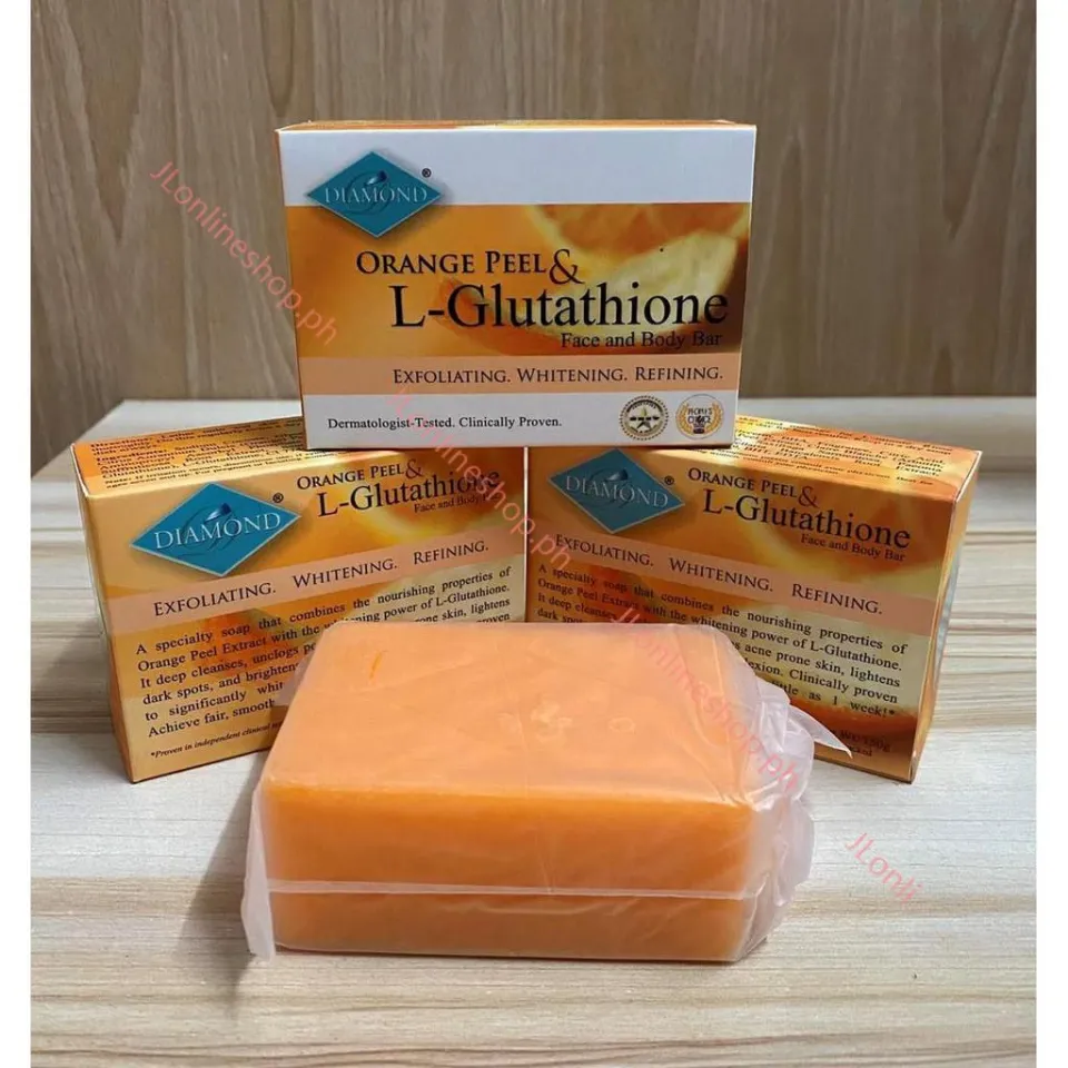 Authentic Diamond Orange Peel and L-Glutathione Soap
