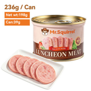 Mr.Squirrel Luncheon Meat Net.Wt 198g/340g Canned Goods Whole Sale Set OF 12