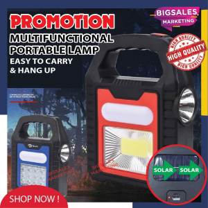 BIGSALES USB Rechargeable COB or LED Multifunctional Emergency SOLAR Portable Lamp Working Light