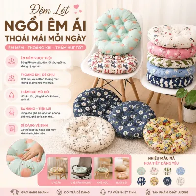 Đệm ngồi Tựa lưng Nệm lót ghế khi ngồi lông cừu lót ghế sofa ghế ăn cực êm mềm mịn - Đệm cho thú cưng bằng bông
