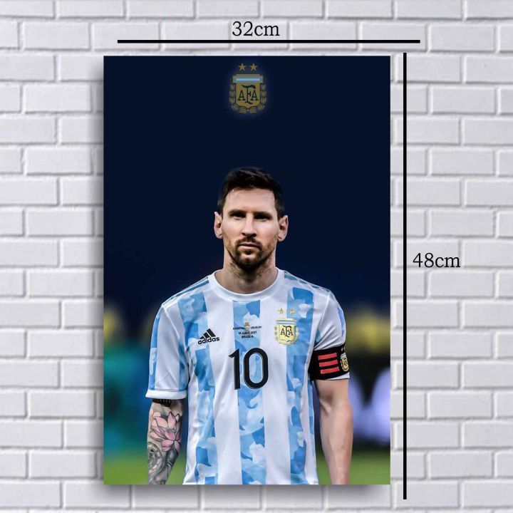 POSTER MESSI LIONEL MESSI FOTO LEO MESSI PARIS SAINT GERMAIN PSG SEPAK  BOLA FOOTBALL HIASAN DINDING POSTER MURAH