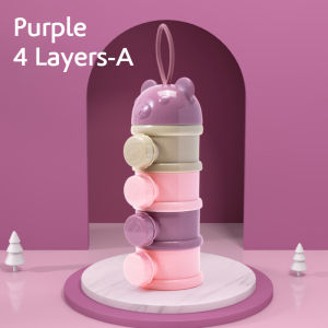 Portable Baby Food Storage Box Essential Cereal Infant Milk Powder Box 3/4 Layers Toddle Snacks Containe Container