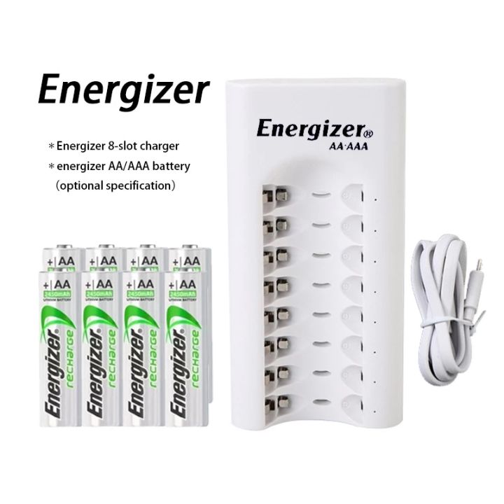 Energizer 8-slot Fast Charging LED Display Fast Charger with Energizer ...