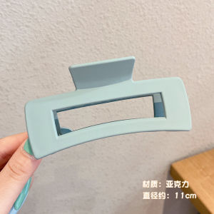 Super Popular Internet Celebrity Same Style Simple And Comfortable Large Shark Clip Milk Coffee Color Gripper Clip Womens Frosted Clip Acrylic Back Head Hair Clip Penyepit Rambut