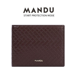 🔥ส่งไวจากไทย🔥MANDU กระเป๋าสตางค์ผู้ชาย การ์ดหลายใบพับสองทบสั้นนูน RFID RFID อเนกประสงค์ กระเป๋าสตางค์ Mens wallets P297