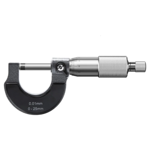 High Durability Ergonomic 0-25mm Measuring Instrument with Friction Sleeve Locking Device Suitable for Consistent Result