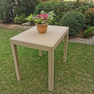 SUNRISE 4 SEATERS RATTAN DESIGN DINING & OFFICE TABLE RECTANGULAR RATTAN DESIGN TABLE 24x32 INCHES (TABLE ONLY)