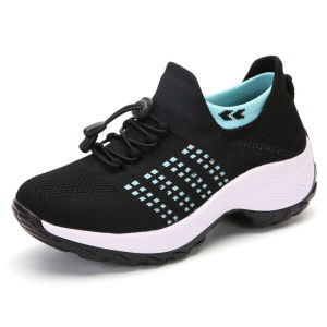 New Large Size Mesh Shoes Trendy Mom Shoes Fashionable Sock Shoes Breathable Sports Shoes For Women