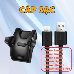 Cáp sạc cho Huawei Honor Band 5/4/3/2/Pro - Tích hợp truyền dữ liệu - Hàng mới bóc máy từ xưởng
