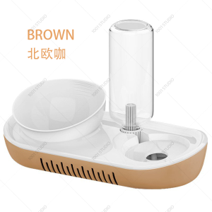 SG STOCK Premium Pet Feeder & Water Dispenser with Activated Carbon Filter Inclined Design and Anti-Wet Mouth for Cats and Small to Medium Dogs