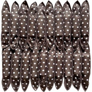 Aimin Soft Overnight Foam Curlers with Satin Sponge Rollers for Long Hair No-Heat Curls (20 pcs black)