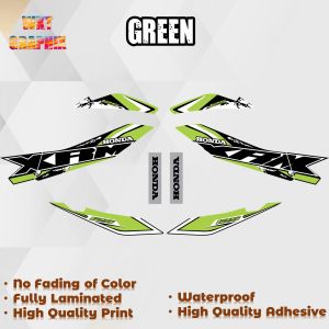 HONDA XRM 125 TRINITY STOCK DECALS (WATERPROOF LAMINATED FADE PROOF)