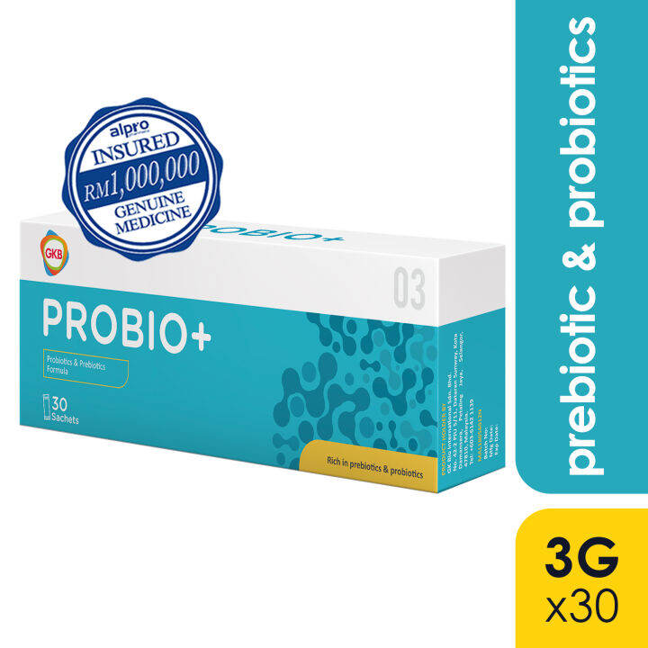 GKB Probio+ (Probiotics & Prebiotics Formula) 3g X 30 Sachets (Exp ...