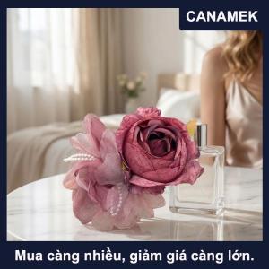 【CANAMEK】 Hoa hồng màu hồng hoa tóc Clip Cổ Tích kẹp tóc cho phụ nữ bên đám cưới đơn giản hàng ngày tóc trang trí nội thất