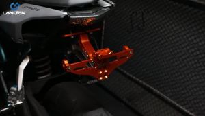 For Kawasaki Ninja H2 SX SE 2015 2016 2017 2018 Motorcycle License Plate Bracket Holder Frame Number Plate Turn Signal Light.