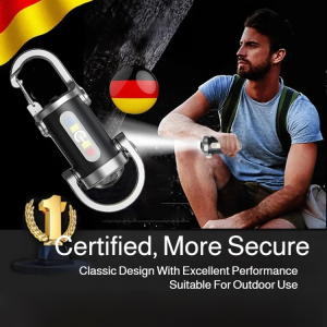 🔦2-in-1 Keychain Torch USB-C Rechargeable Super Bright Outdoor Mini Small Portable Multifunctional On-the-Go Work随身钥匙扣手电筒