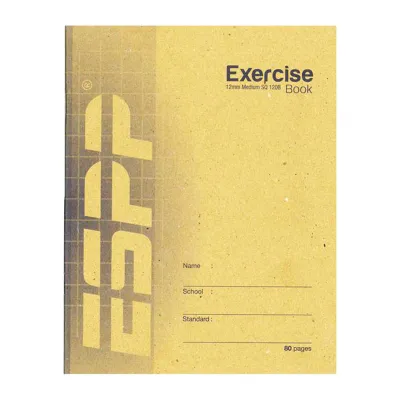 ESPP F5 Soft Exercise Book Medium Square 12mm 120B/80P 1S