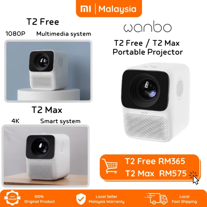 Wanbo T2 Series Portable Mini Pico Smart LCD Projector | T2 Free | T2 Max