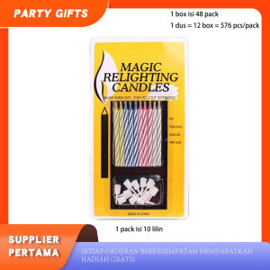 Lilin Magic Relighting Candles Isi 10 Pcs Lilin