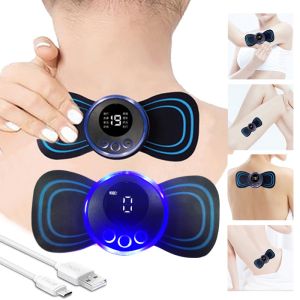 Miếng Dán Massage Toàn Thân Mini Máy Massage Cổ Vai Gáy Lưng 6 Chế Độ Xoa Bóp