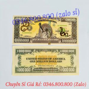 [SỐ VIP] Tiền 1 Triệu Đô La Mỹ - 1 Triệu USD Hình Con RẮN  Vàng Siêu Cấp Seri Siêu Đẹp VIP Số Tiến