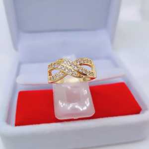 Cincin  Xuping Wanita Aksesoris Fashion Awet Tahan Lama Anti Karat Cocok Untuk Harian G9-1F