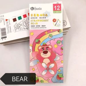 🇲🇾Readystock🇲🇾 Childrens Watercolor 水彩画册 送画笔 Notepad Coloring Pastel Water Coloring Book Painting Coloring Book