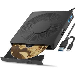 USB3.0 Type C CD DVD Recorder Player Writer External DVD Burner Optical Drive Portable Reader For Laptop Desktop Notebook