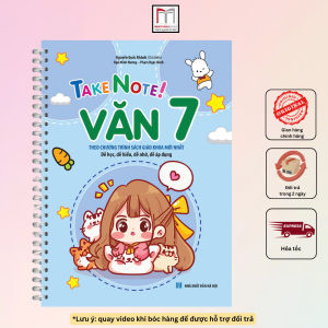 Sách - Take Note! Văn 7 (Có lò xo) 82K - Theo chương trình SGK mới nhất (Nguyễn Quốc Khánh)