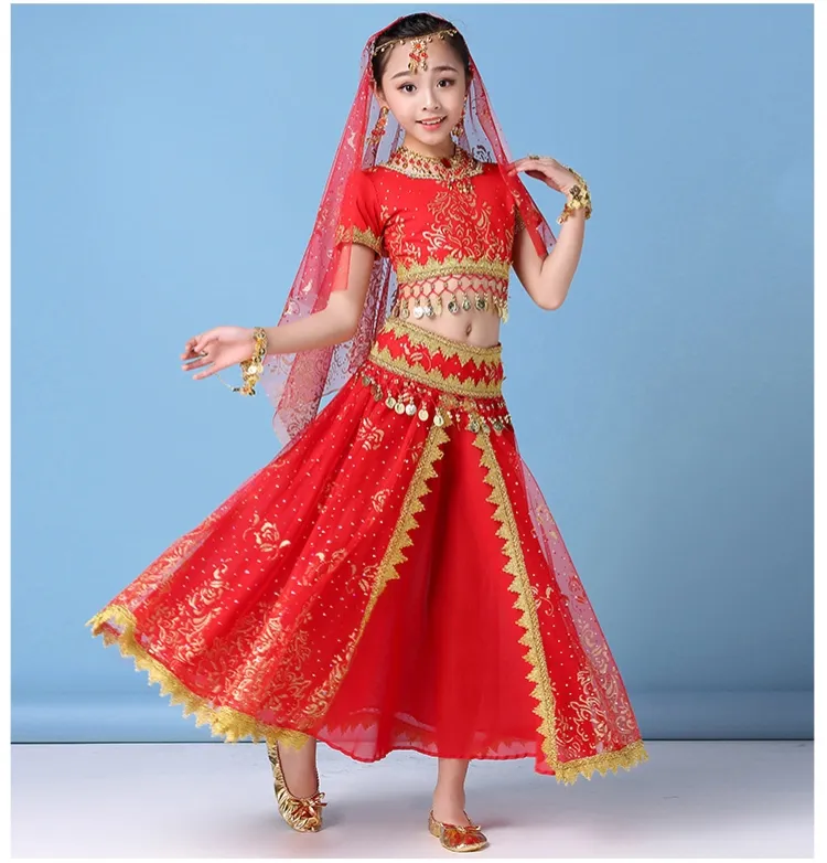 Aiweijia Women's Chiffon Outfit The New Indian Dance Clothes