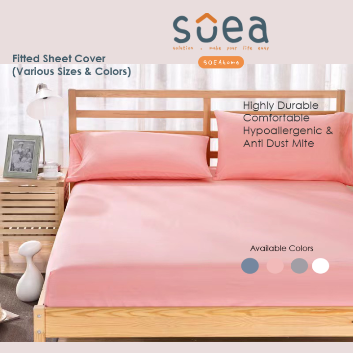 Fitted Sheets Cover (Various Color and Sizes) Lazada Singapore