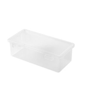 LoviRa Transparent Plastic Pencil Box School Stationery Supplies Large Capacity Waterproof Storage Box