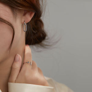 TIMIA บุคลิกภาพ เรียบง่าย กลม เรขาคณิต วงกลม ของขวัญสำหรับผู้หญิง ต่างหูห้อย เครื่องประดับแฟชั่น ตุ้มหู