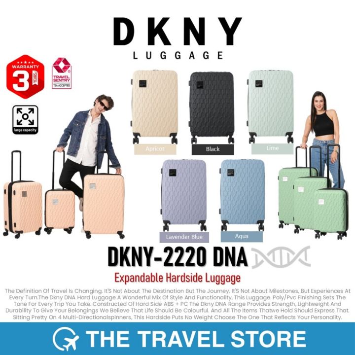 DKNY กระเป๋าเดินทาง กระเป๋าเดินทางล้อลาก ซิปขยายได้ กระเป๋าเดินทาง
