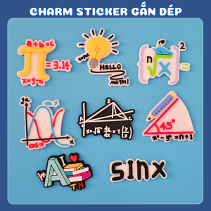 Charm gắn dép mẫu C138 sticker mẫu PVC mềm phụ kiện trang trí dép