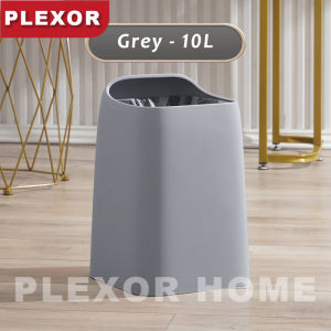 Plexor 10L/18L Open Top Trash canModern Waste Basket Lightweight Small Office Garbage Can with Removable Bin for Kitchen BathroomLiving RoomBedroomHotel