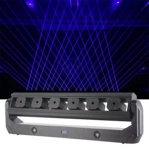 Professional Disco Lights Lazer Six 6 Eyes Heads Moving Dmx Dj Light Beam Laser Bar Suitable for Bar DJ Music Stage KTV