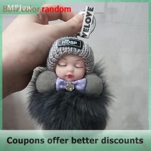 【MPJow】 Keychain Cute Fluffy Plush Doll Keychains Women Girl Bags Pendant Keyrings Cars Key Ring Gift Charming Decoration