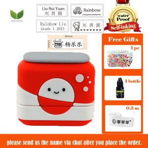 Eversalute Personalized Fabric name stamp  For Kids  Waterproof Name Stamp For Clothes Food Series Design Students Name Seal Kindergarten Clothes Waterproof Name Chop